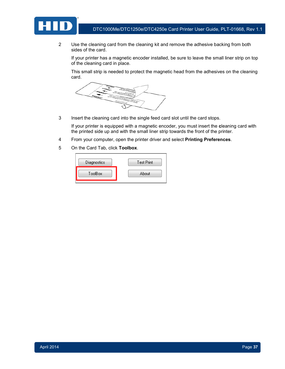 HID DTC1250e/DTC1000Me/DTC4250e User Guide User Manual | Page 37 / 80