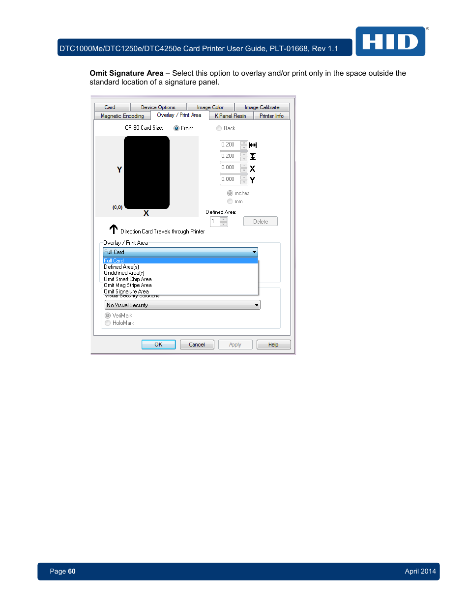 HID DTC1250e/DTC1000Me/DTC4250e User Guide User Manual | Page 60 / 80
