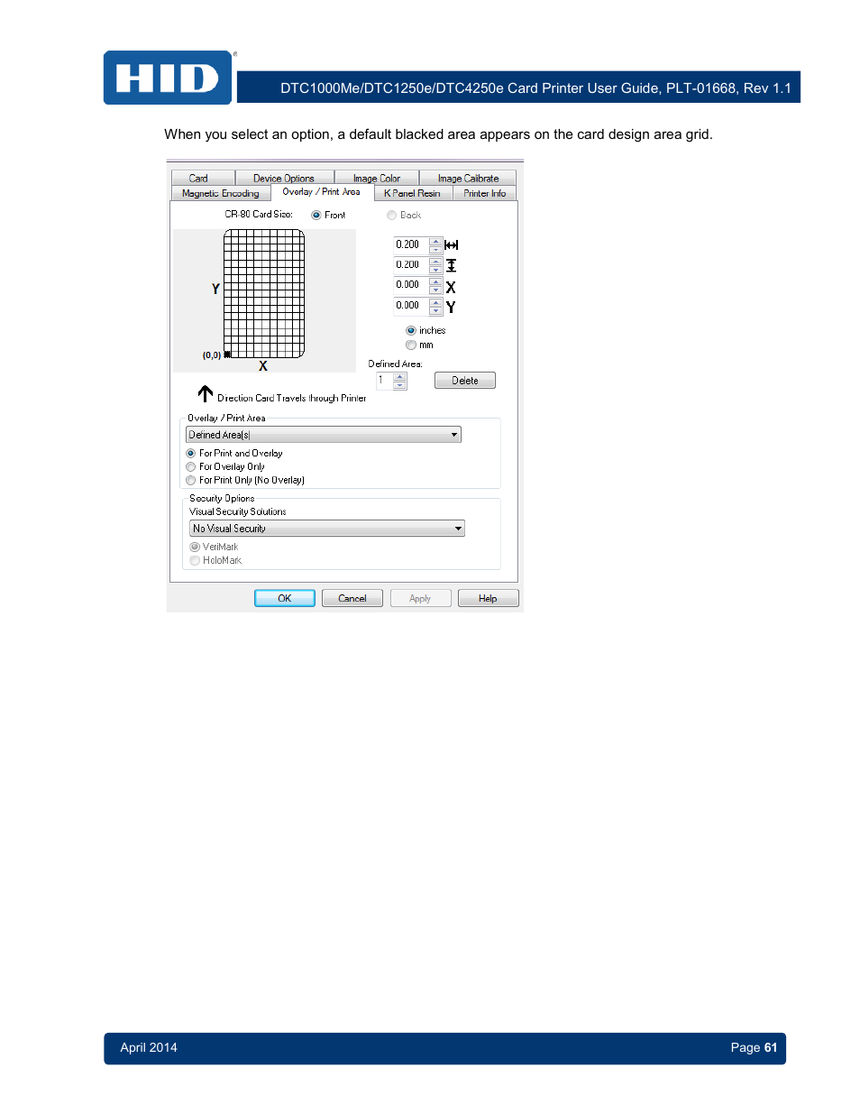 HID DTC1250e/DTC1000Me/DTC4250e User Guide User Manual | Page 61 / 80