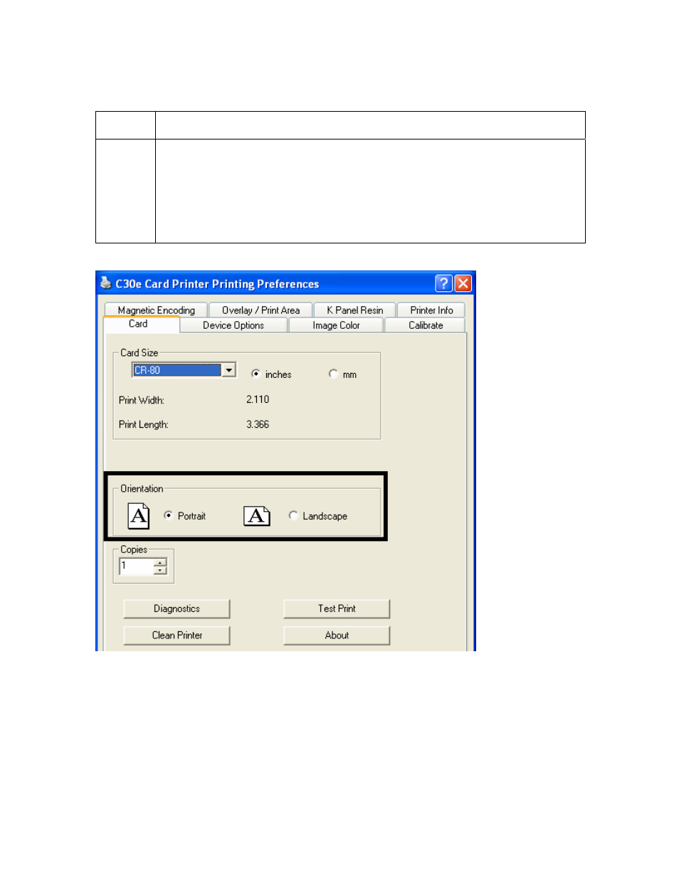 Adjusting the orientation option, Adjusting the orientation option -4 | HID DTC400E/C30E/M30E User Guide User Manual | Page 128 / 284