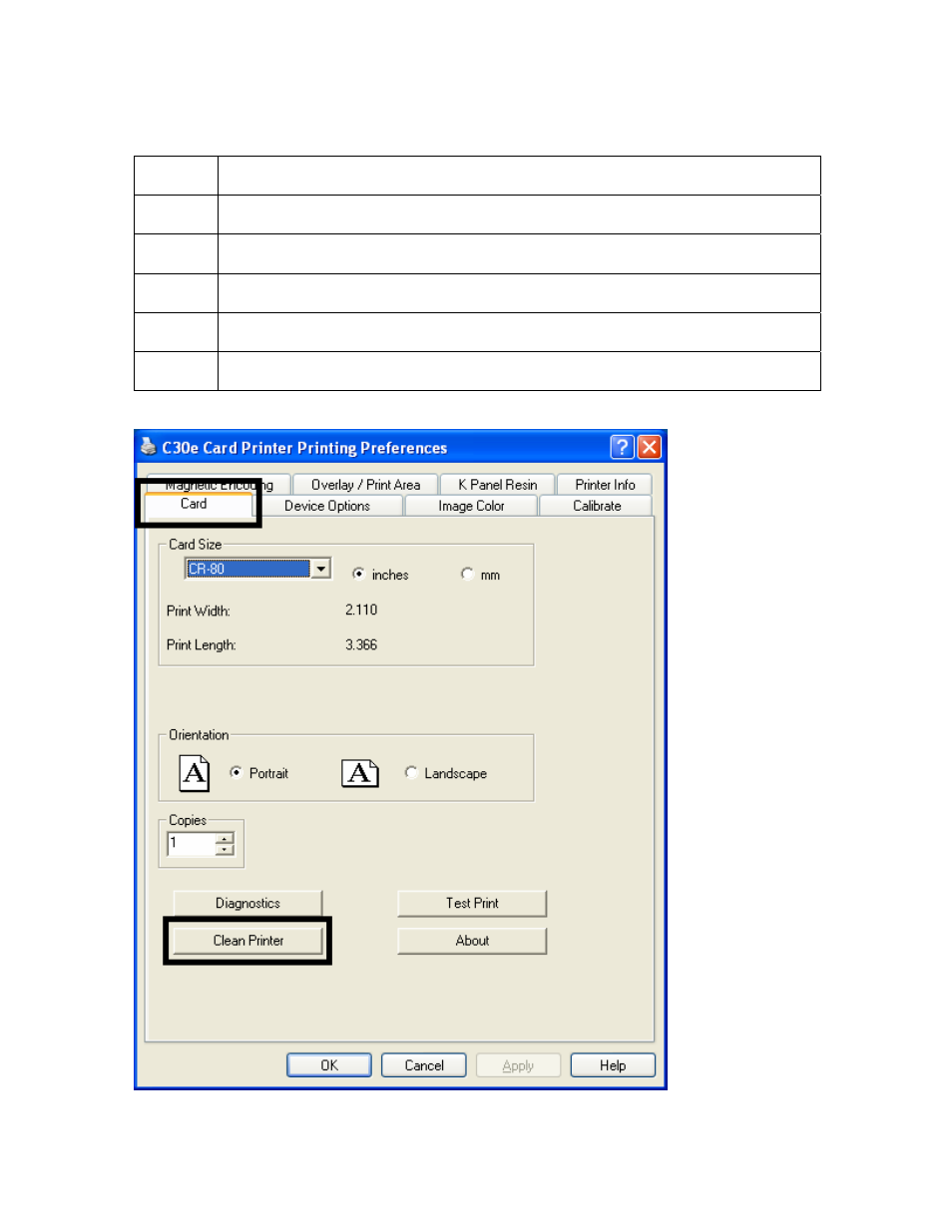 Using the clean printer option, Using the clean printer option -7 | HID DTC400E/C30E/M30E User Guide User Manual | Page 131 / 284