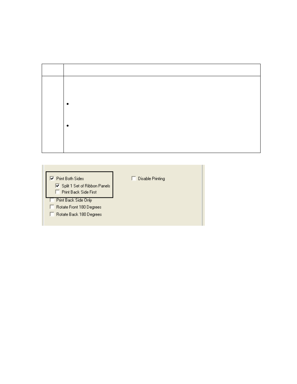 Using the split 1 set of ribbon panels option, Using the split 1 set of ribbon panels option -23 | HID DTC400E/C30E/M30E User Guide User Manual | Page 147 / 284