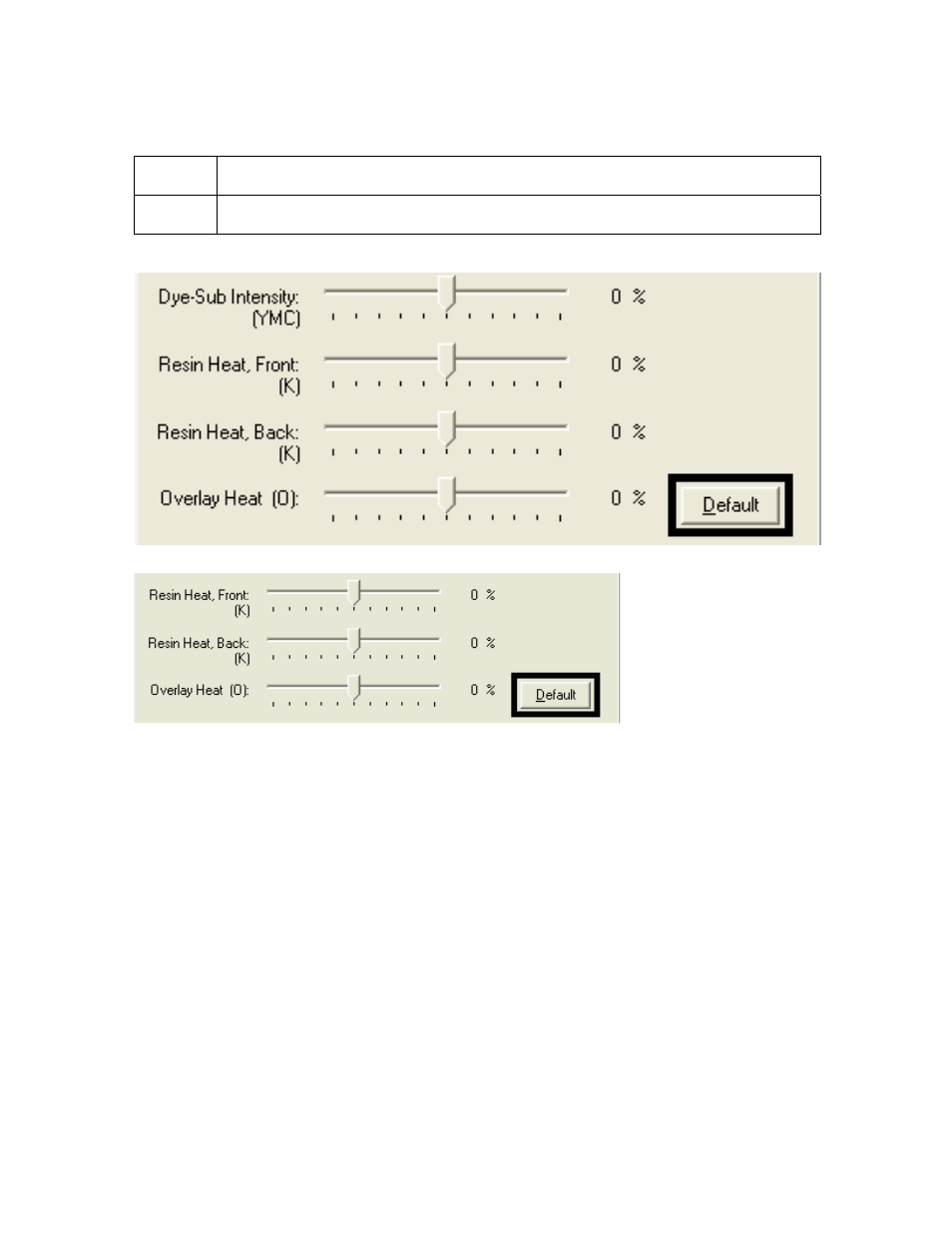 Using the color matching option and default button | HID DTC400E/C30E/M30E User Guide User Manual | Page 155 / 284