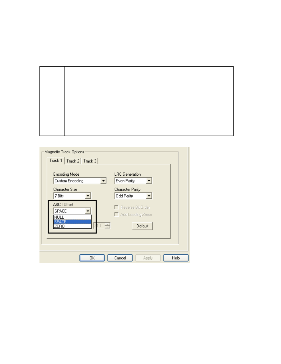 Using the ascii offset dropdown list, Using the ascii offset dropdown list -50 | HID DTC400E/C30E/M30E User Guide User Manual | Page 174 / 284