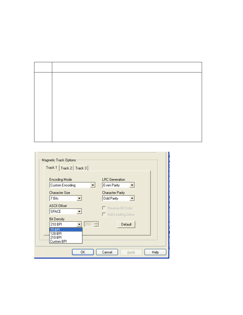 Using the bit density dropdown list, Using the bit density dropdown list -51 | HID DTC400E/C30E/M30E User Guide User Manual | Page 175 / 284