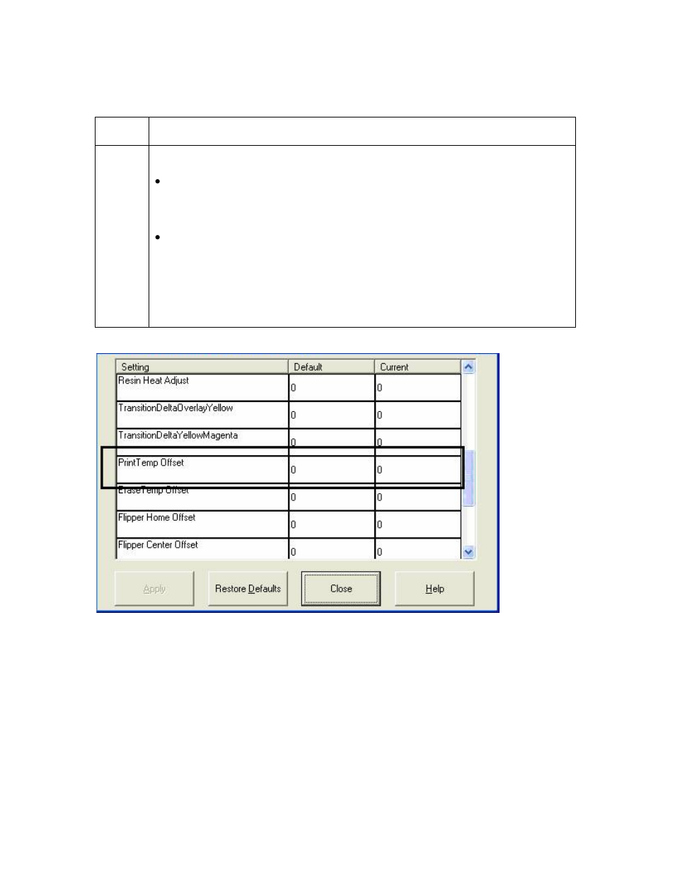 Using the print temperature offset, Using the print temperature offset -111 | HID DTC400E/C30E/M30E User Guide User Manual | Page 235 / 284