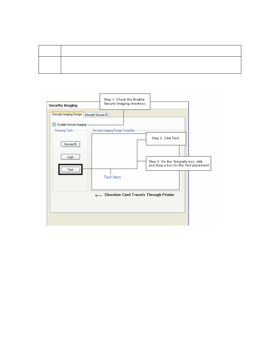 Adding a text on the card, Adding a text on the card -8 | HID DTC400E/C30E/M30E User Guide User Manual | Page 246 / 284