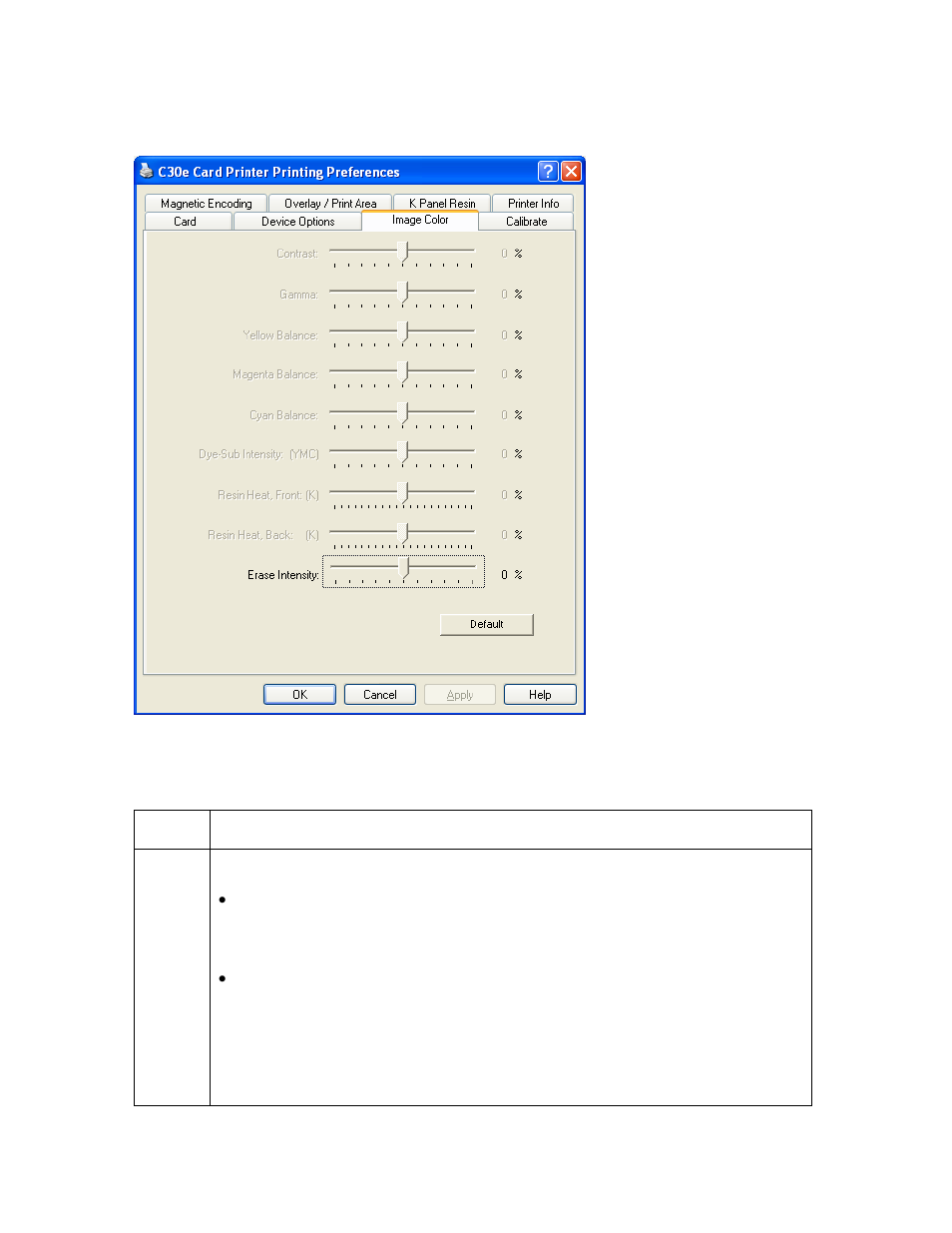 Using the erase temperature offset, Using the erase temperature offset -16 | HID DTC400E/C30E/M30E User Guide User Manual | Page 254 / 284