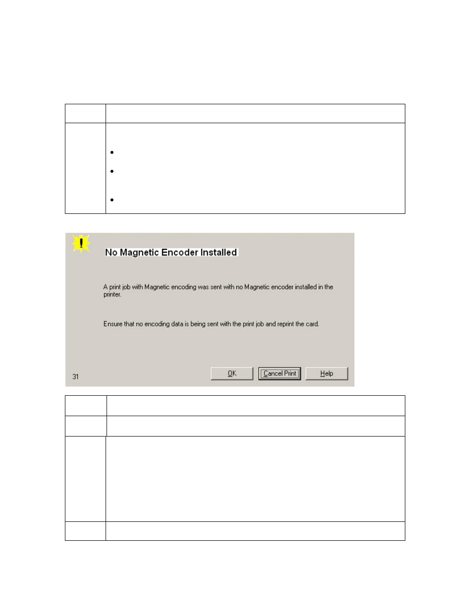 Resolving the no magnetic encoder installed error | HID DTC400E/C30E/M30E User Guide User Manual | Page 60 / 284