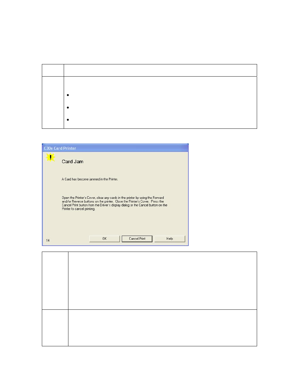 Resolving a card jam error, Resolving a card jam error -30 | HID DTC400E/C30E/M30E User Guide User Manual | Page 77 / 284