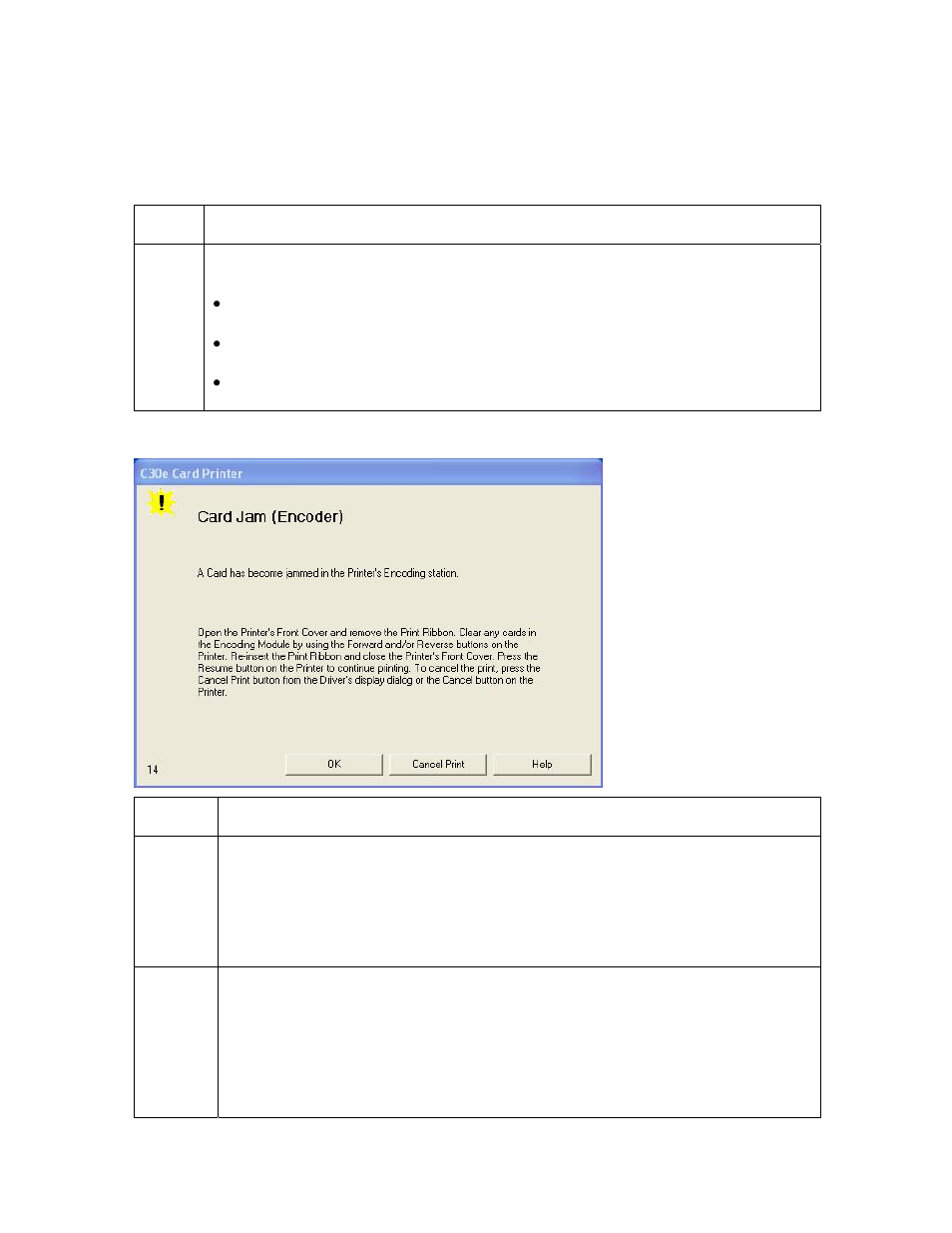 Resolving a card jam (encoder) error, Resolving a card jam (encoder) error -32 | HID DTC400E/C30E/M30E User Guide User Manual | Page 79 / 284