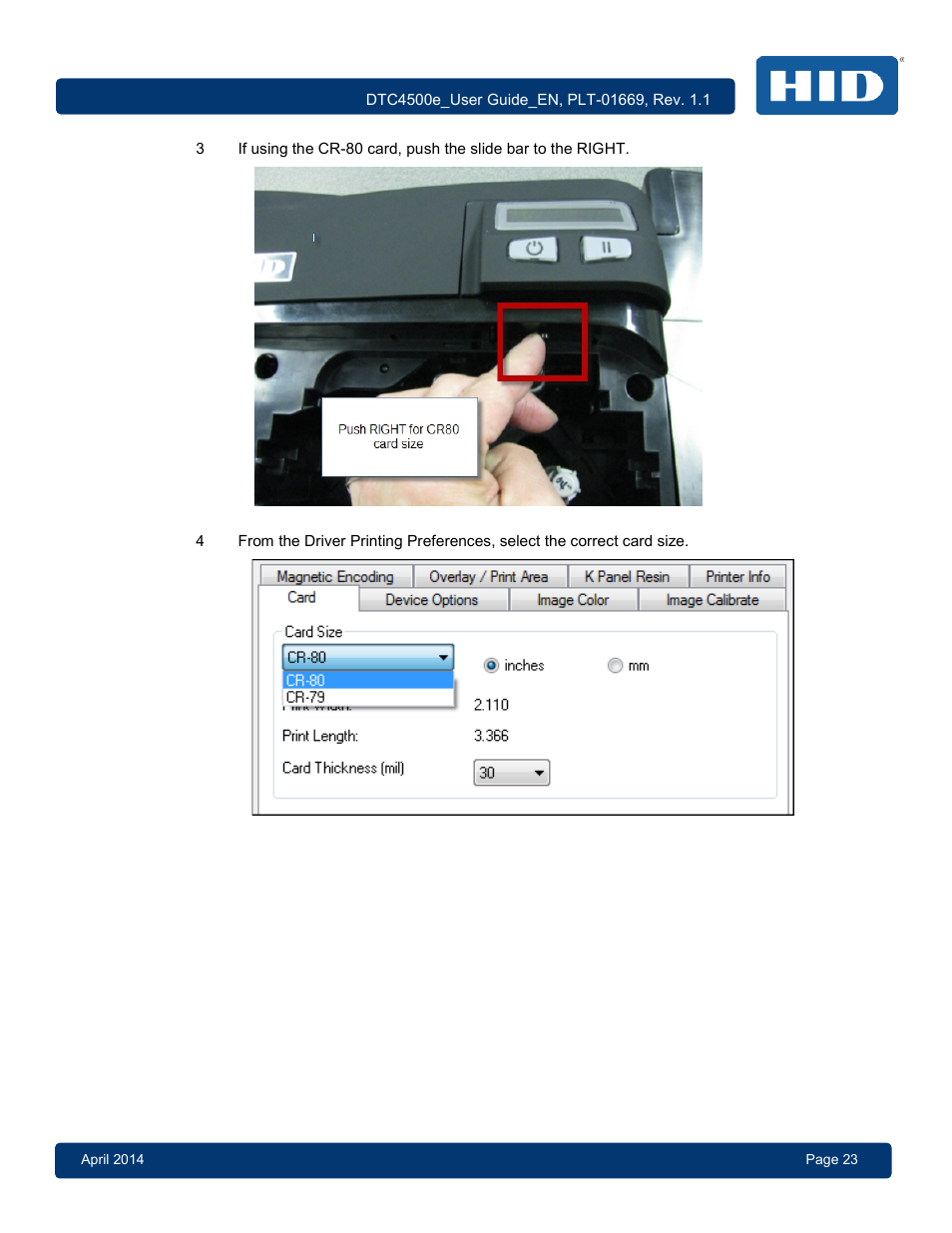 HID DTC4500e User Guide User Manual | Page 23 / 90