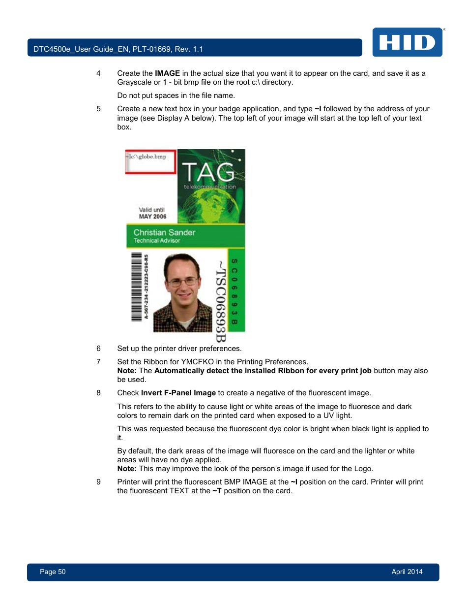 HID DTC4500e User Guide User Manual | Page 50 / 90