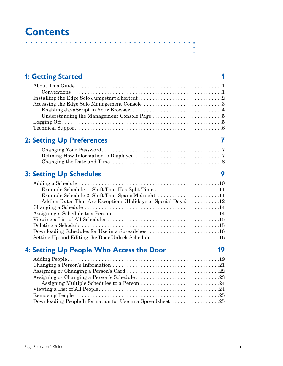 HID EDGE Solo v110 User Guide User Manual | Page 3 / 52