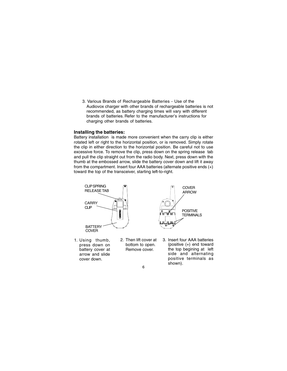 Audiovox GMRS122CH User Manual | Page 6 / 24