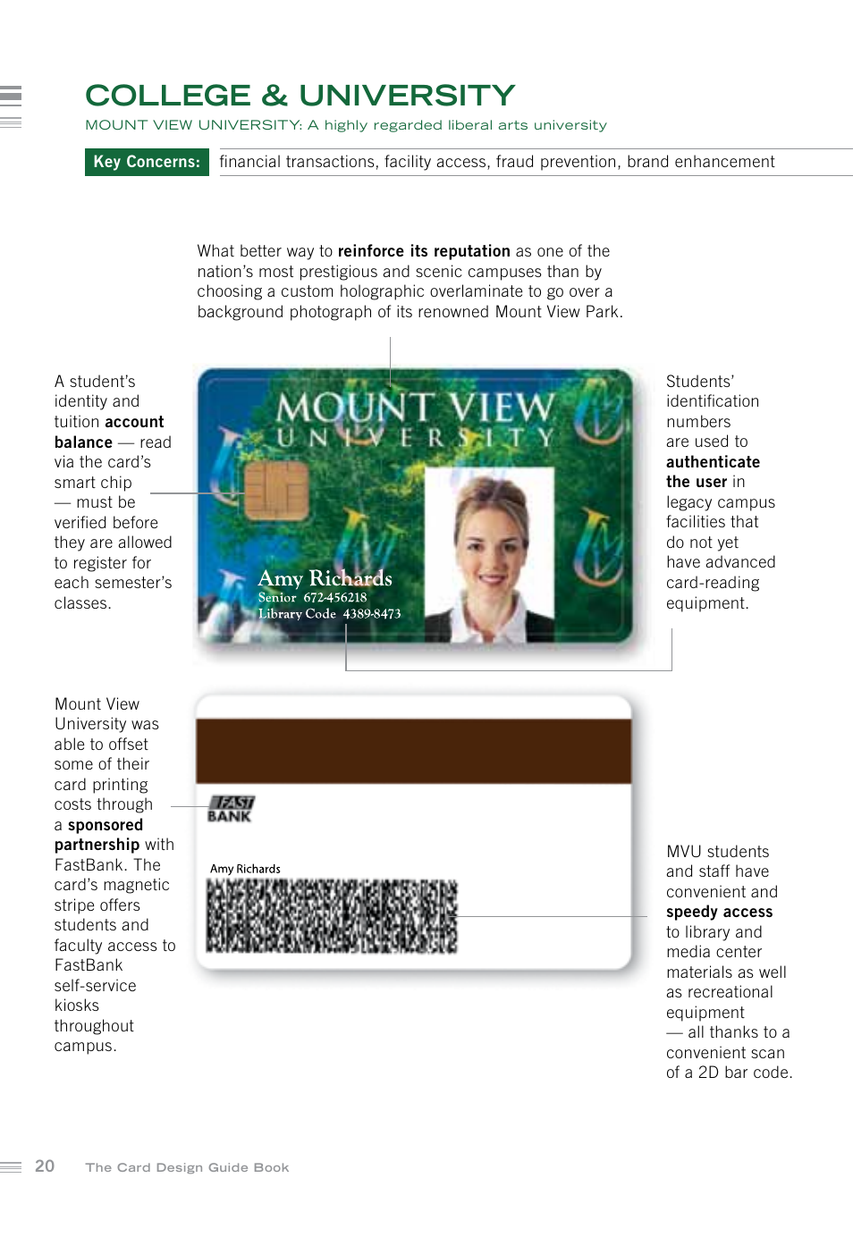 College & university | HID FARGO Card Design Guide User Manual | Page 20 / 28
