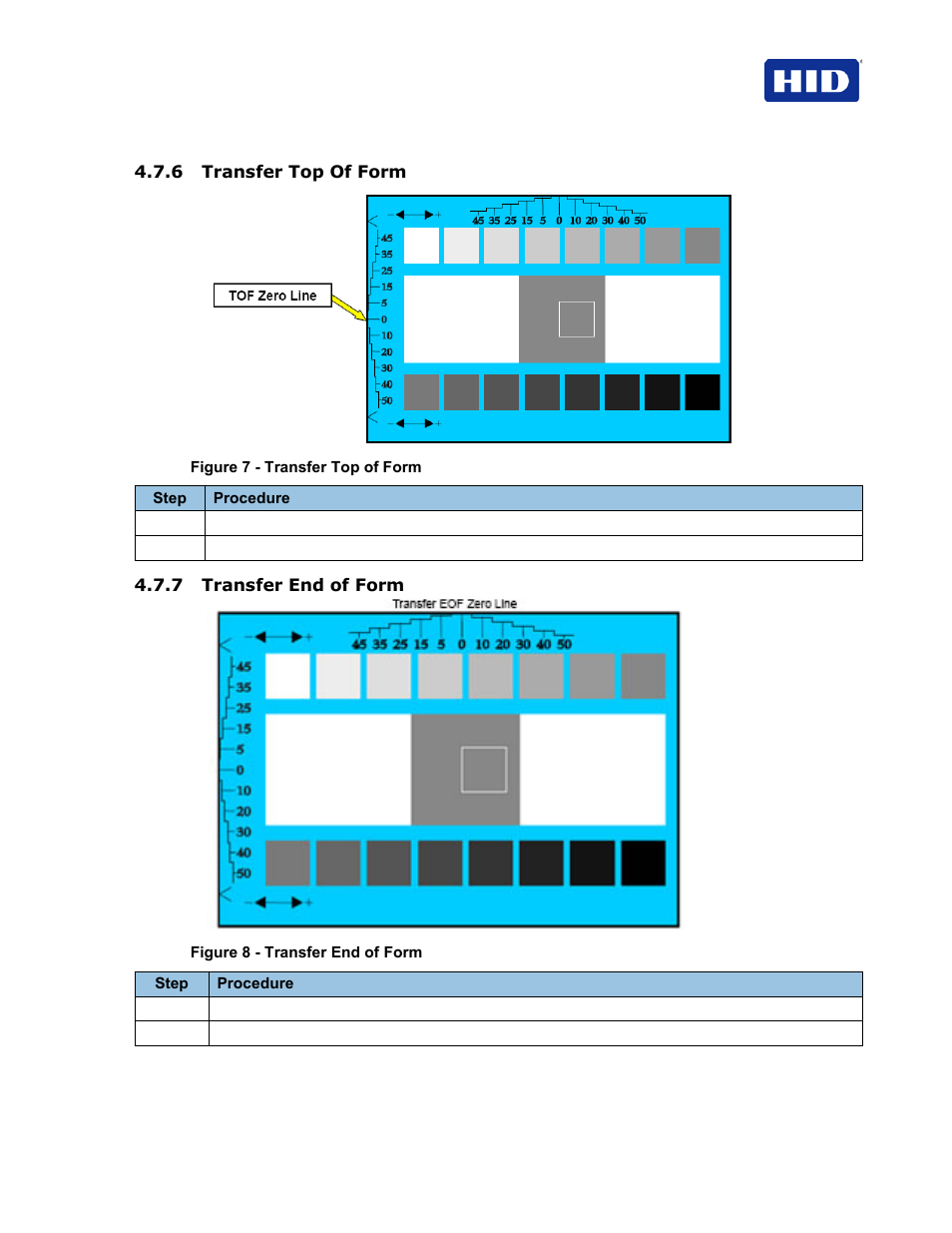 6 transfer top of form, 7 transfer end of form | HID FARGO HDP5000 User Guide User Manual | Page 27 / 100