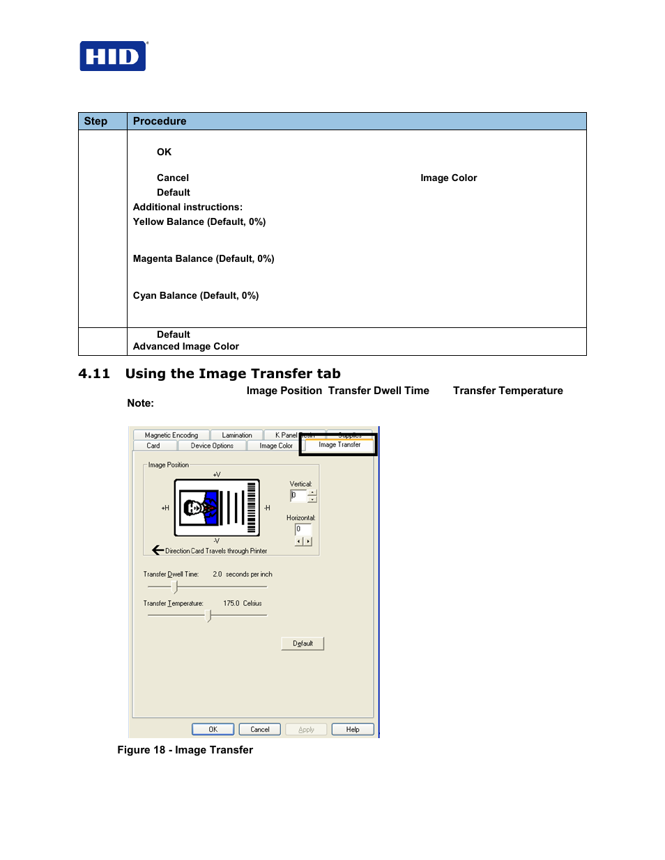 11 using the image transfer tab | HID FARGO HDP5000 User Guide User Manual | Page 46 / 100