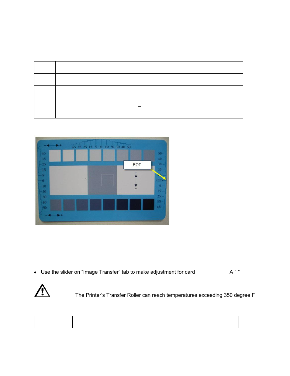 Using the transfer eof (end of form) option, Using the transfer temp offset option | HID FARGO HDP8500 User Guide User Manual | Page 131 / 192