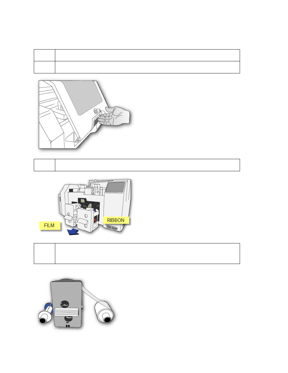 Loading the ribbon | HID FARGO HDP8500 User Guide User Manual | Page 45 / 192