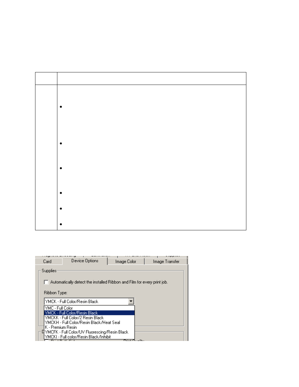 Adjusting the ribbon type | HID FARGO HDP8500 User Guide User Manual | Page 69 / 192