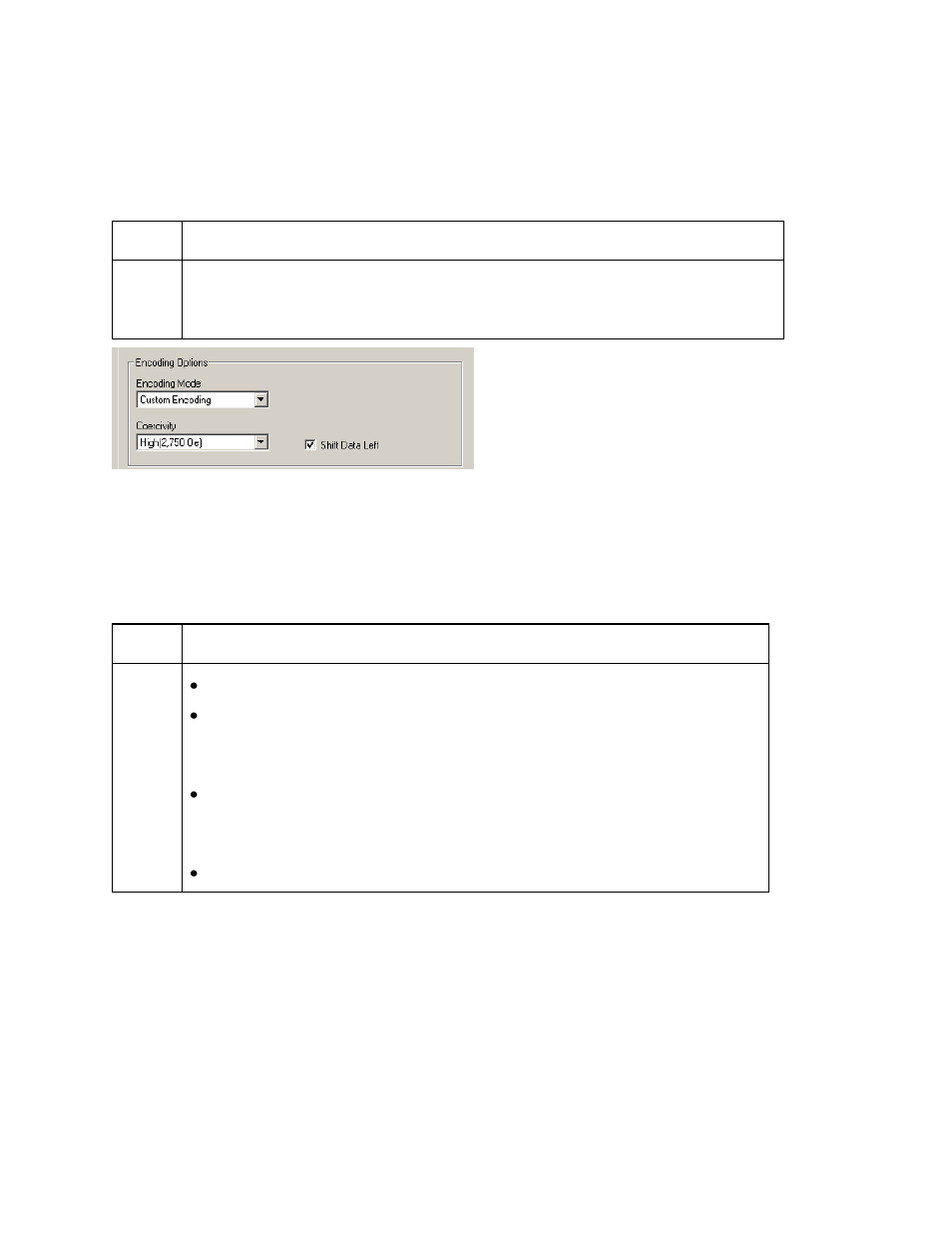 Reviewing the shift data left function, Using the character size buttons | HID FARGO HDP8500 User Guide User Manual | Page 96 / 192