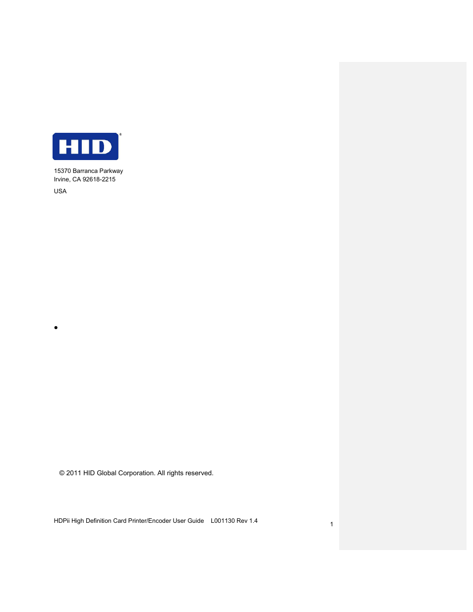 HID FARGO HDPii User Guide User Manual | 310 pages