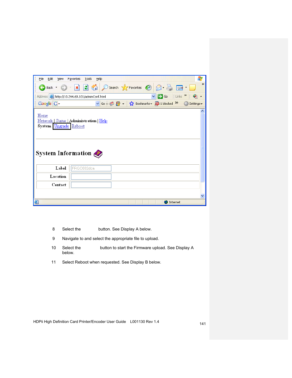 HID FARGO HDPii User Guide User Manual | Page 141 / 310