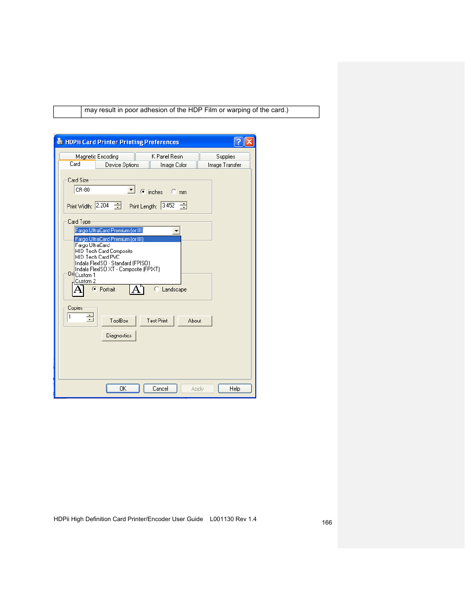 HID FARGO HDPii User Guide User Manual | Page 166 / 310