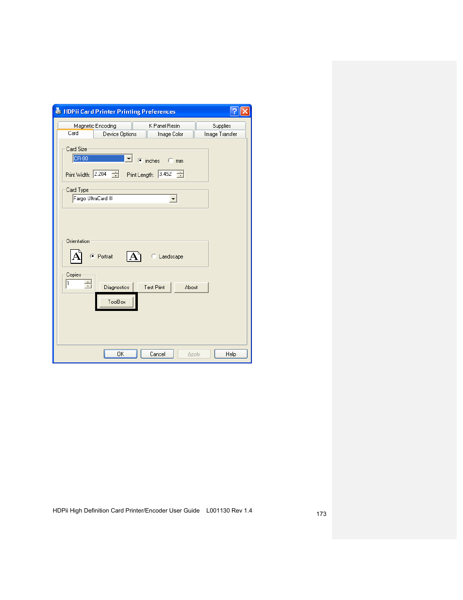 HID FARGO HDPii User Guide User Manual | Page 173 / 310