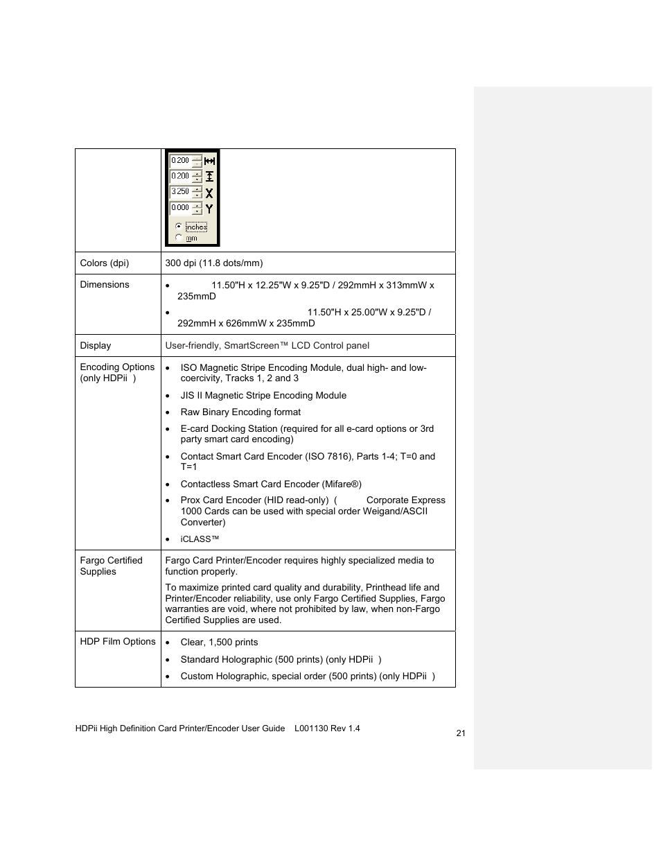 HID FARGO HDPii User Guide User Manual | Page 21 / 310