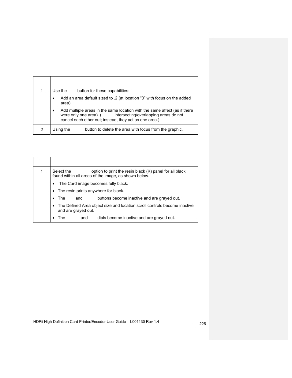 Using the add and delete buttons, Selecting the full card | HID FARGO HDPii User Guide User Manual | Page 225 / 310