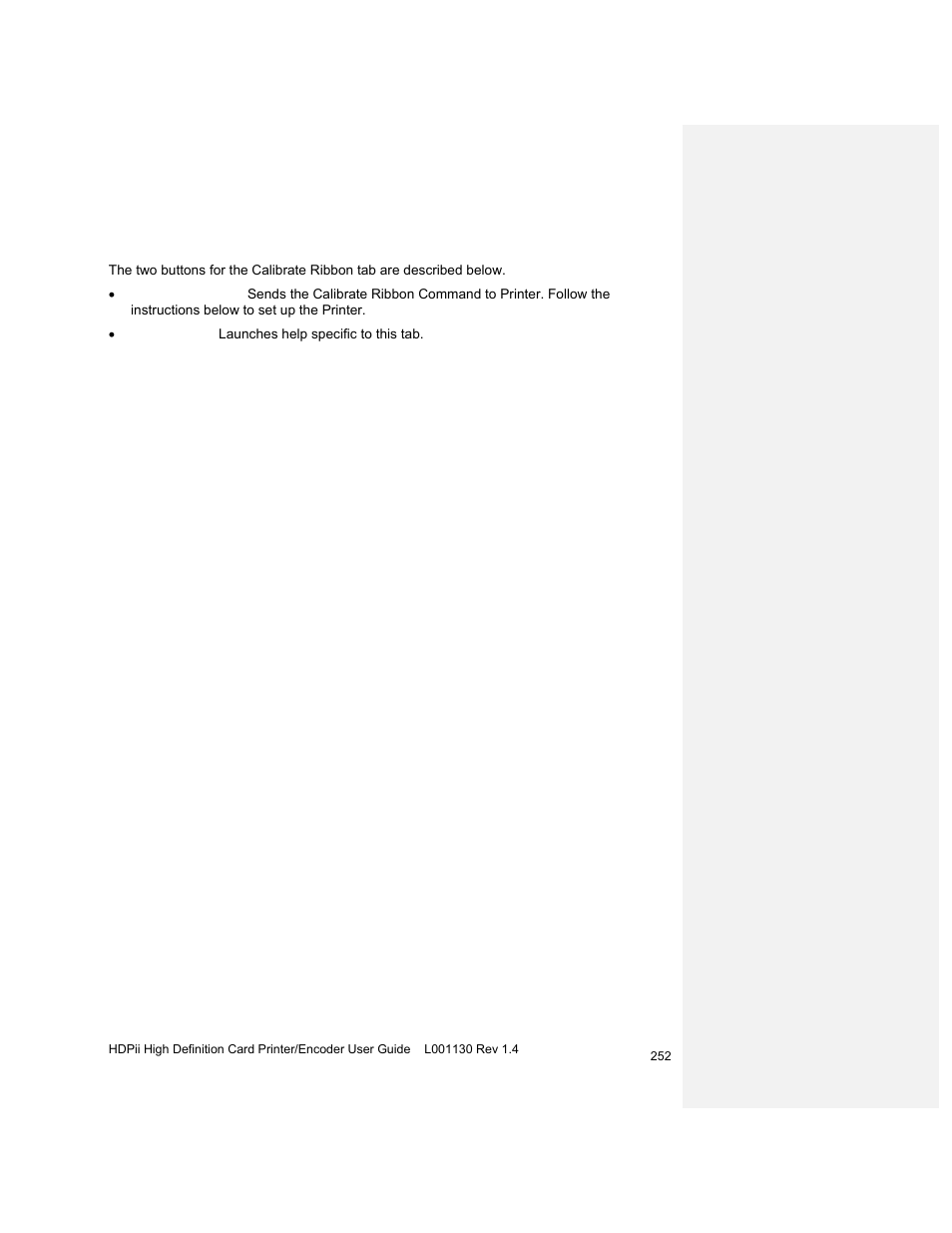 Selecting the calibrate ribbon tab | HID FARGO HDPii User Guide User Manual | Page 252 / 310