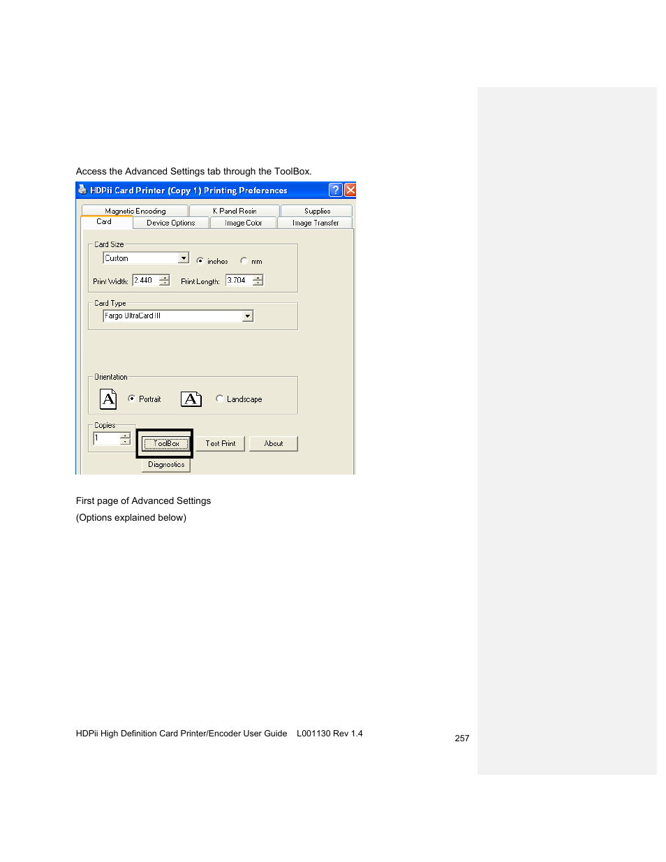 HID FARGO HDPii User Guide User Manual | Page 257 / 310