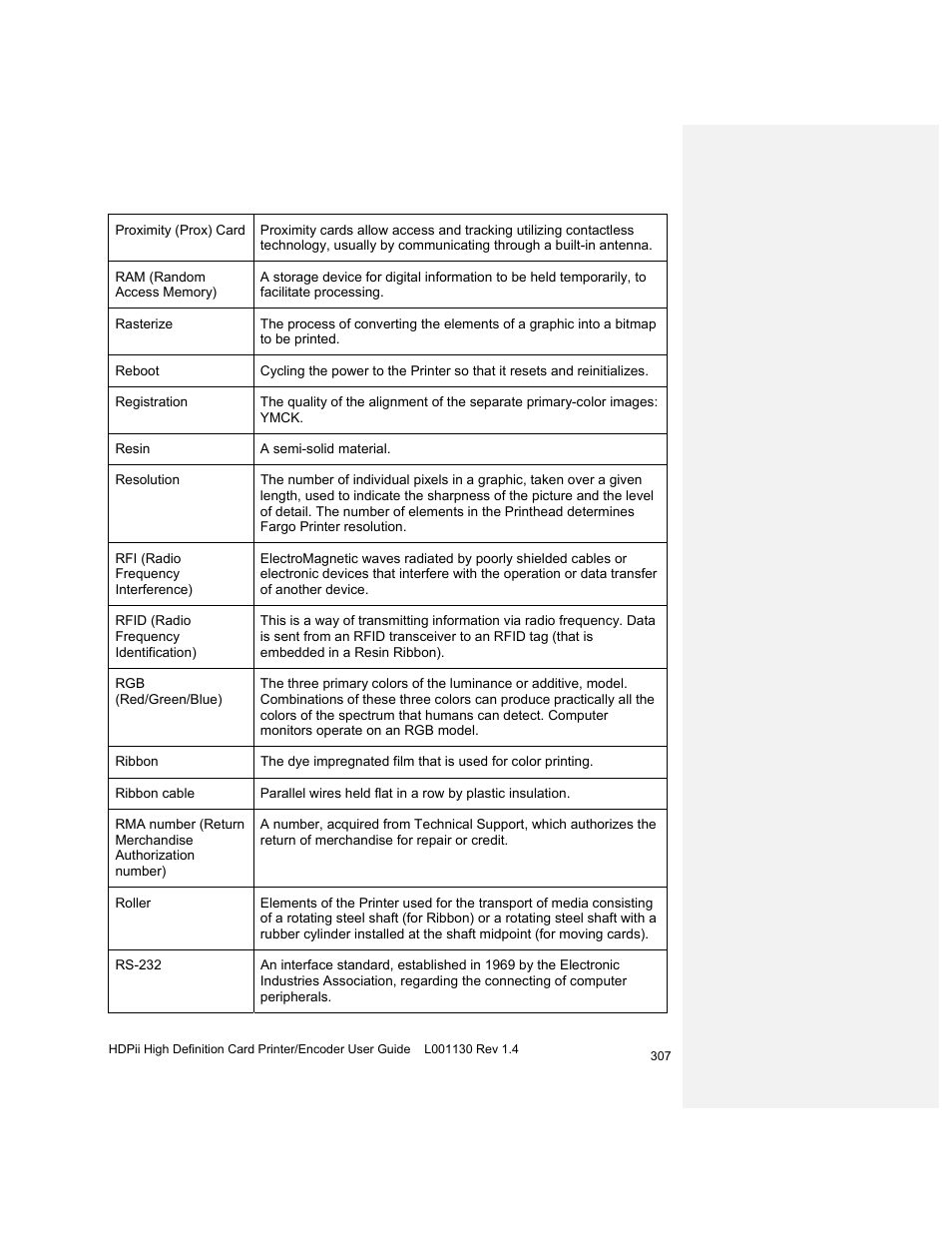 HID FARGO HDPii User Guide User Manual | Page 307 / 310