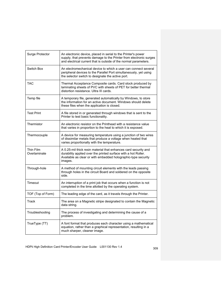 HID FARGO HDPii User Guide User Manual | Page 309 / 310