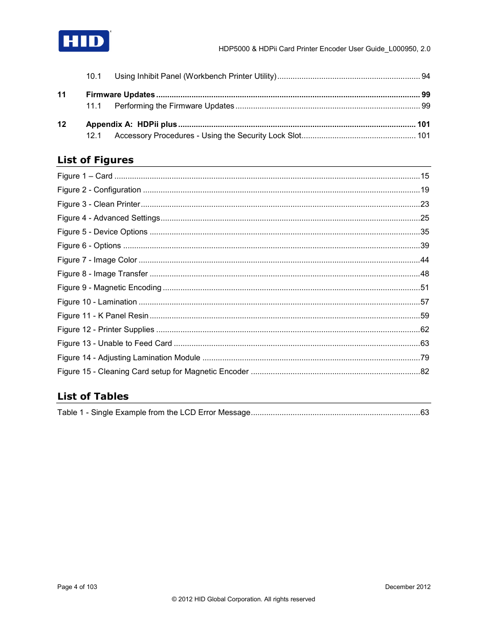 HID HDPii Plus User Guide 2.0 User Manual | Page 4 / 103
