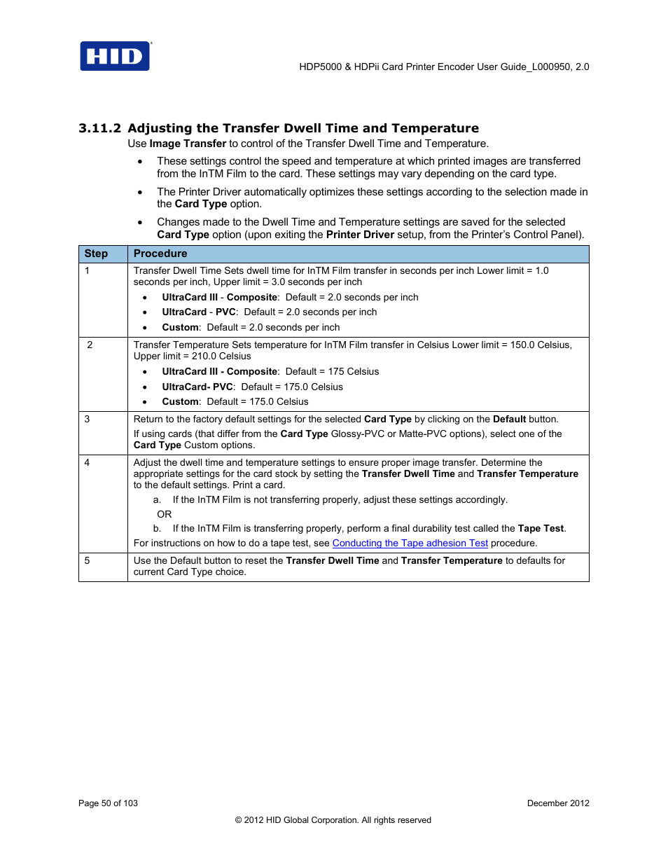 HID HDPii Plus User Guide 2.0 User Manual | Page 50 / 103