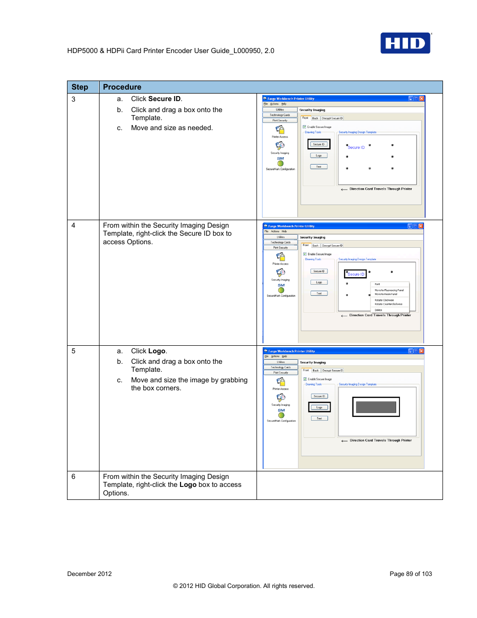 HID HDPii Plus User Guide 2.0 User Manual | Page 89 / 103