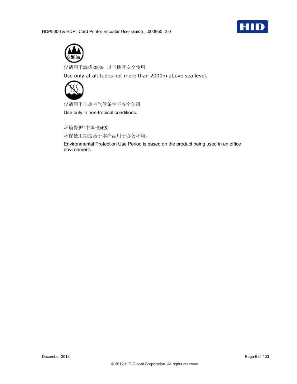 HID HDPii Plus User Guide 2.0 User Manual | Page 9 / 103