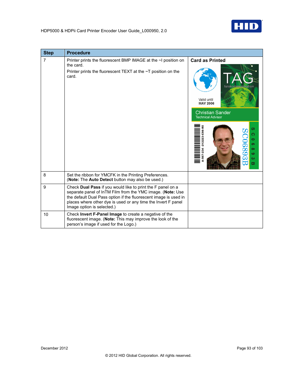 HID HDPii Plus User Guide 2.0 User Manual | Page 93 / 103