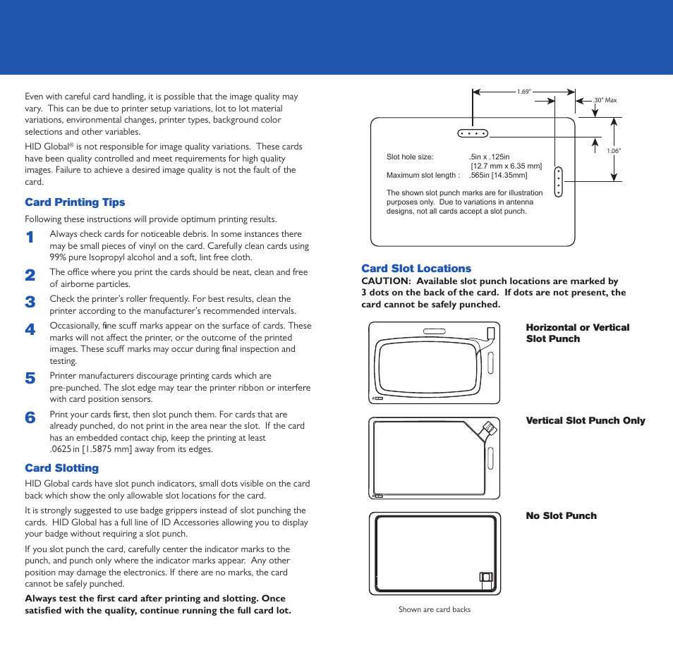 HID Card Handling Guide User Manual | Page 2 / 2