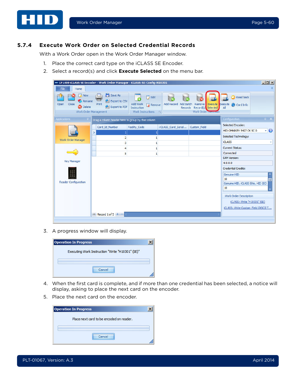 HID iCLASS SE Encoder User Guide User Manual | Page 108 / 186