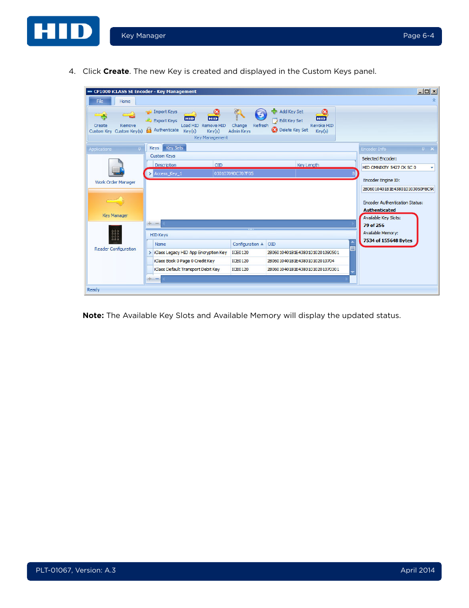 HID iCLASS SE Encoder User Guide User Manual | Page 122 / 186