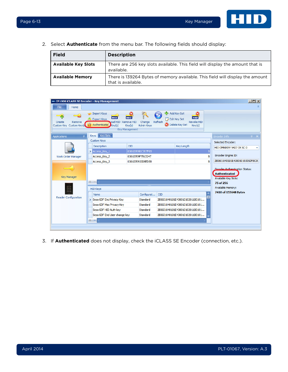 HID iCLASS SE Encoder User Guide User Manual | Page 131 / 186