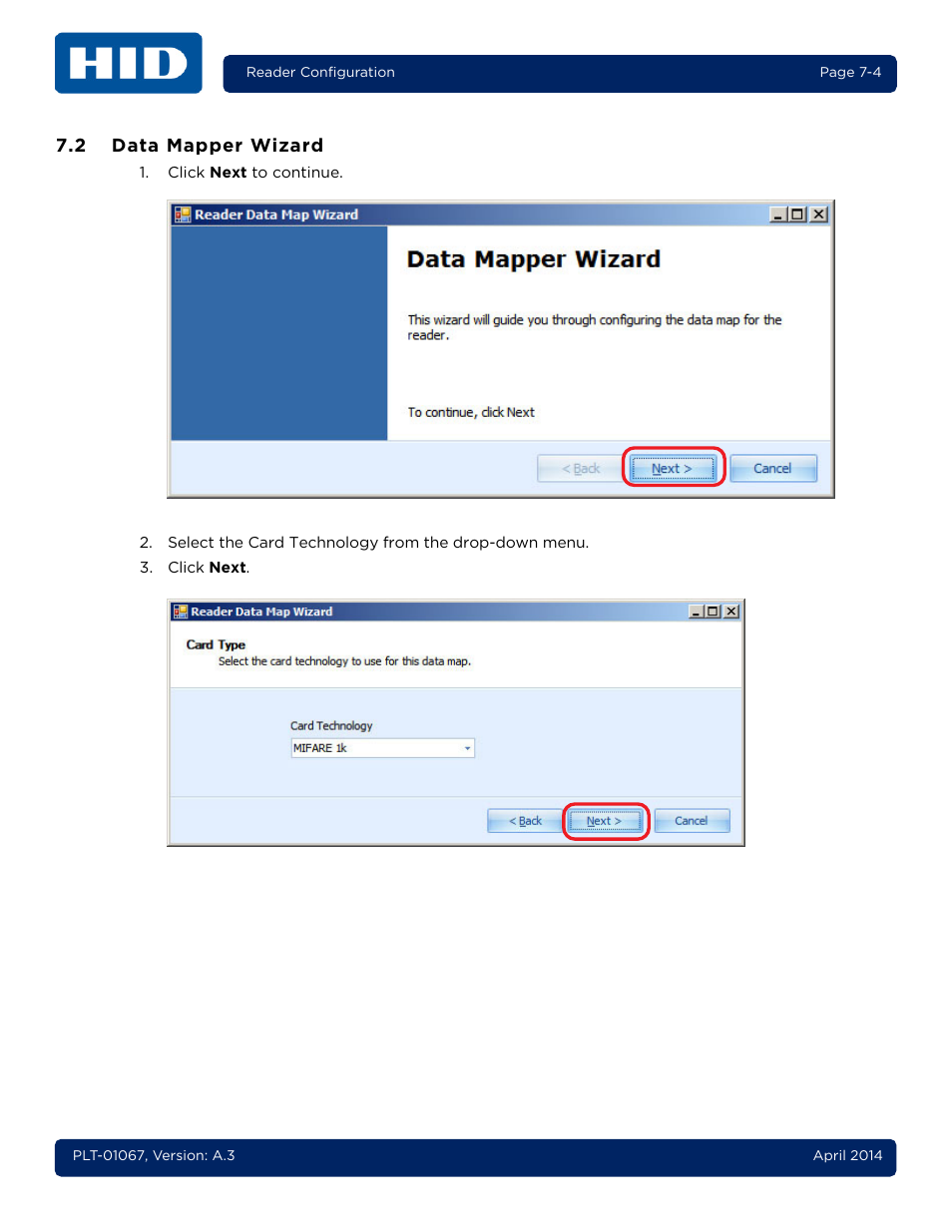 2 data mapper wizard, Data mapper wizard -4 | HID iCLASS SE Encoder User Guide User Manual | Page 146 / 186