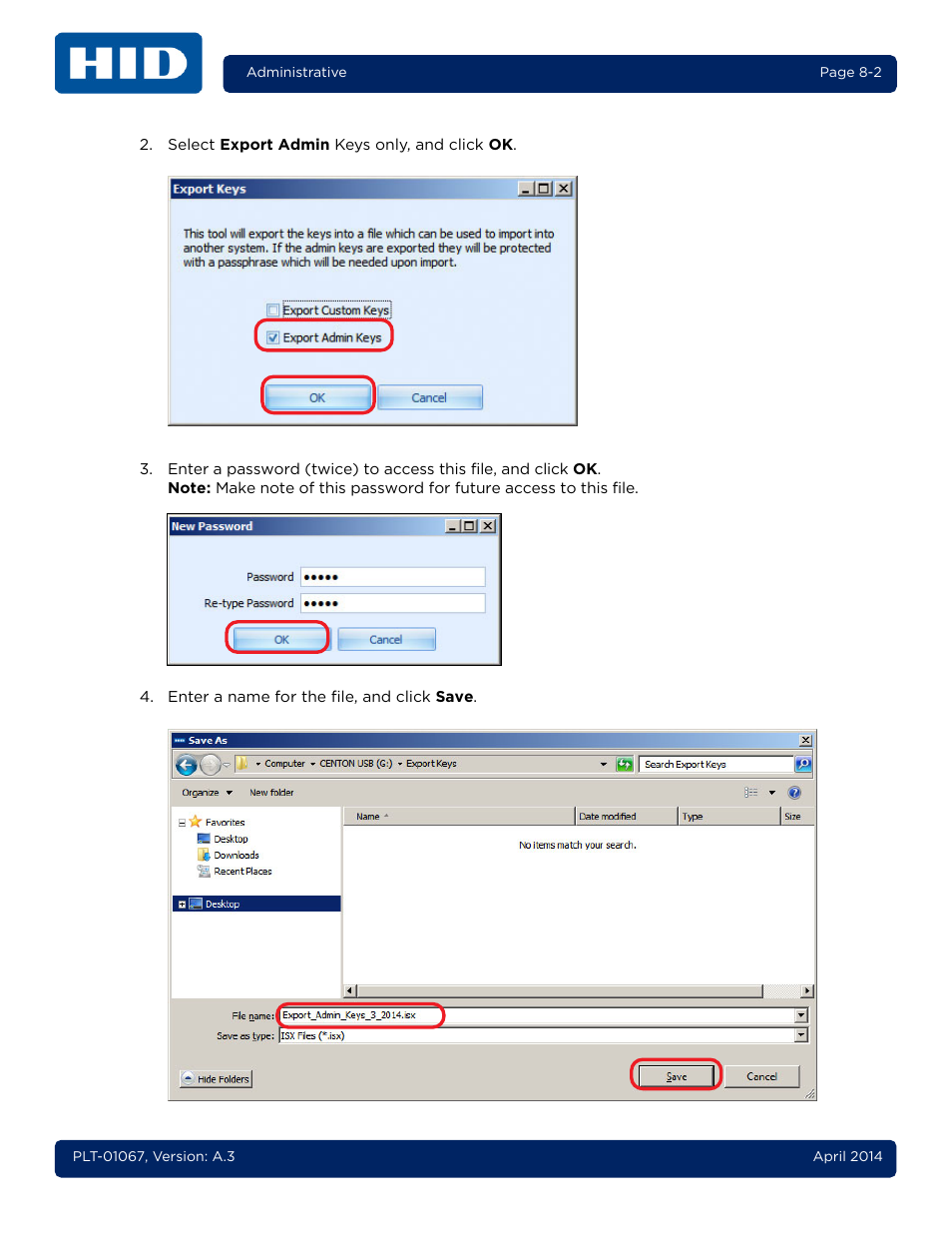 HID iCLASS SE Encoder User Guide User Manual | Page 162 / 186