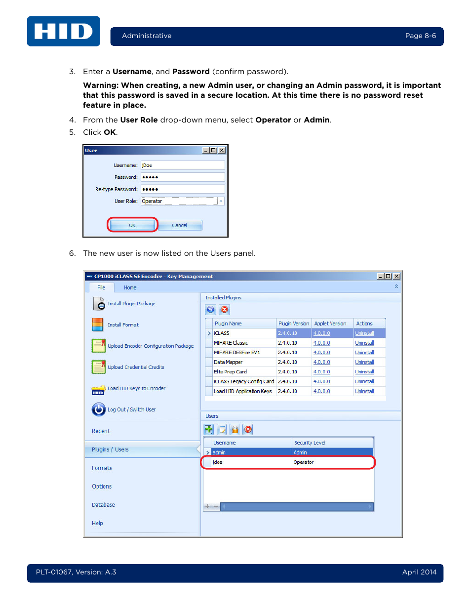 HID iCLASS SE Encoder User Guide User Manual | Page 166 / 186