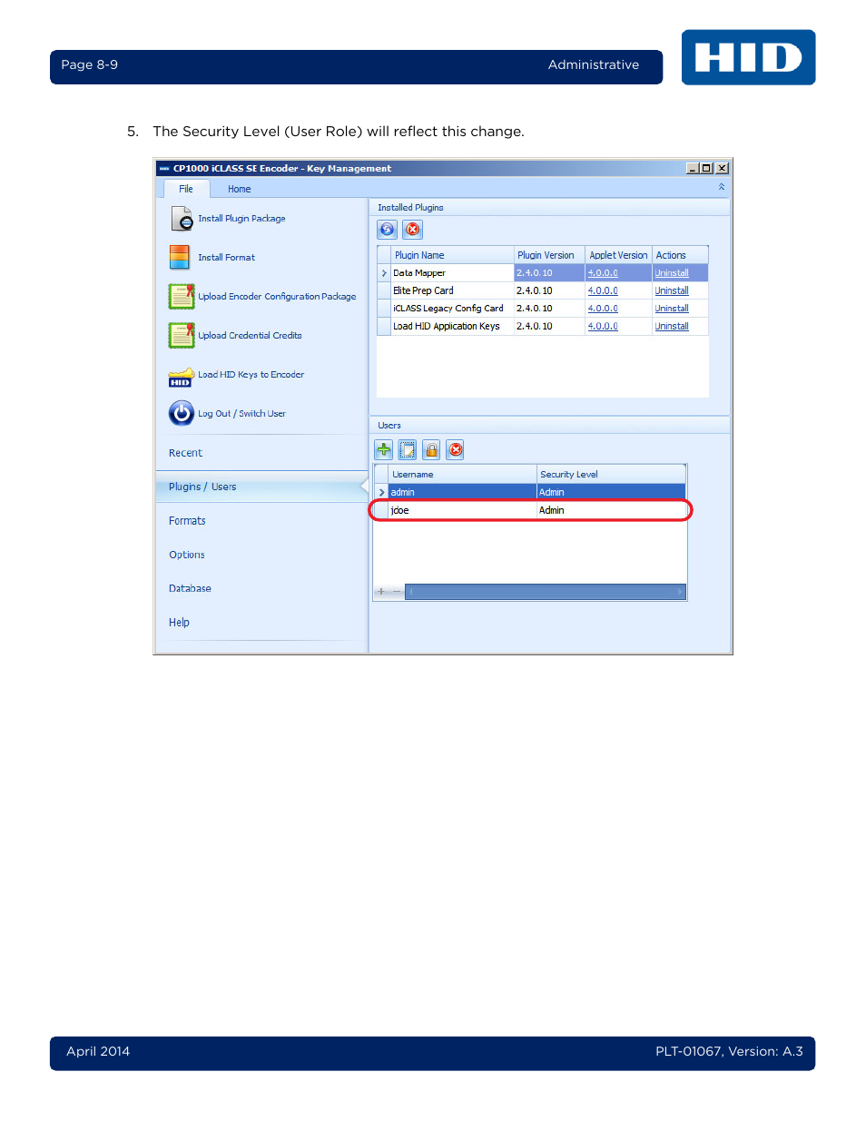 HID iCLASS SE Encoder User Guide User Manual | Page 169 / 186