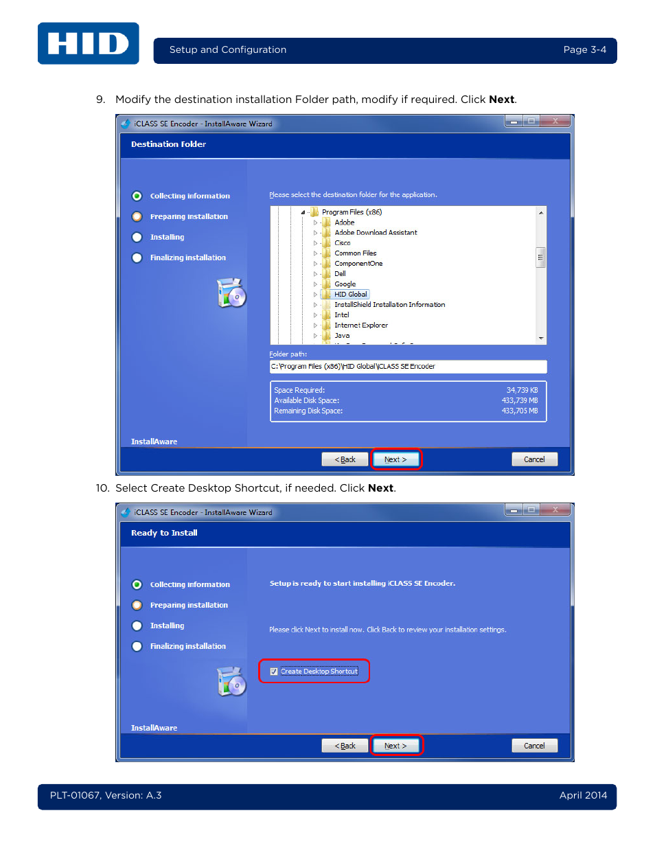 HID iCLASS SE Encoder User Guide User Manual | Page 30 / 186